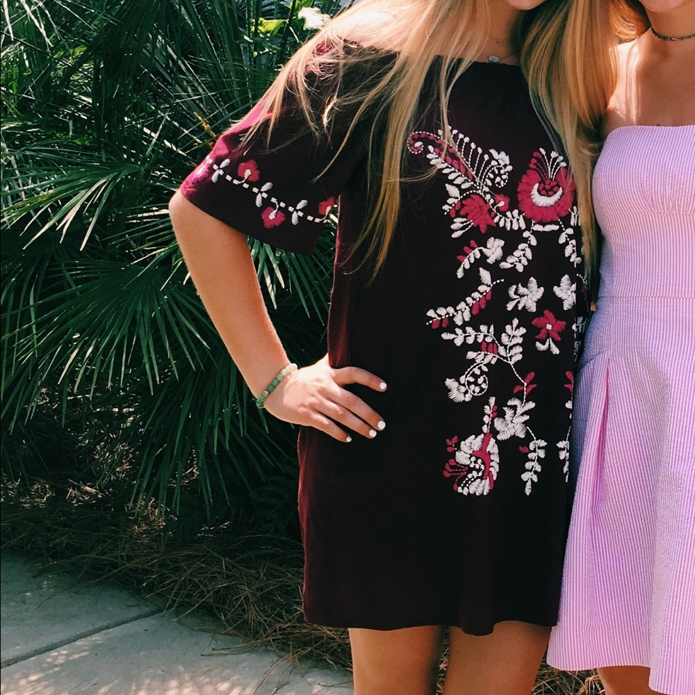 off the shoulder dress!